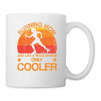 Running Mom Joggen Mutter Laufen Muttertag Workout - Tasse - Weiß - Rechts