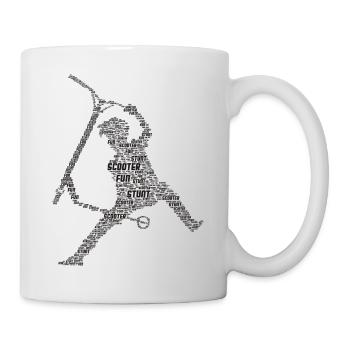 Scooter - Tasse - Weiß - Rechts
