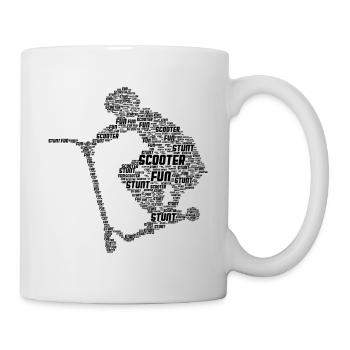 Scooter - Tasse - Weiß - Rechts