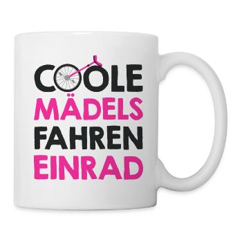 Einrad - Tasse - Weiß - Rechts