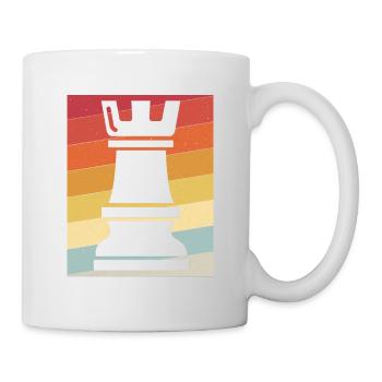 Les échecs roi figure rétro cadeau - Mug blanc - blanc - Droite