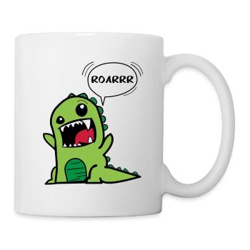 Cadeau de dinosaure T-Rex Roarrr anniversaire d’enfant - Mug blanc - blanc - Droite