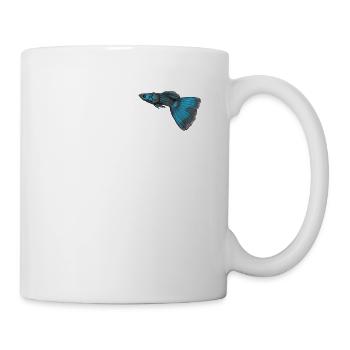 Guppy aquarianer Zierfisch Aquarium Fisch Geschenk - Tasse - Weiß - Rechts