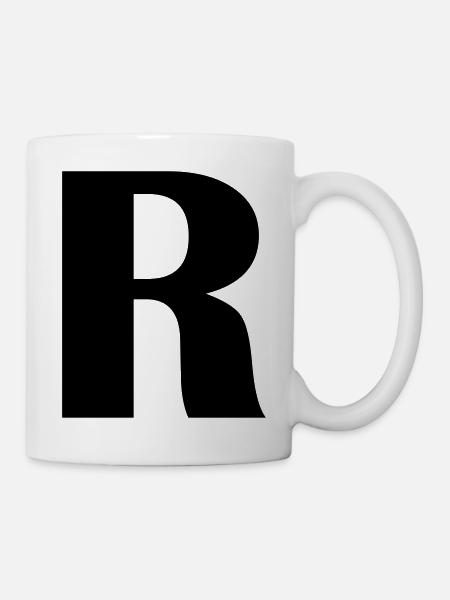 R - Tasse - Weiß
