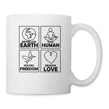 Birthplace Earth Race Man Love - Mug - white - Right