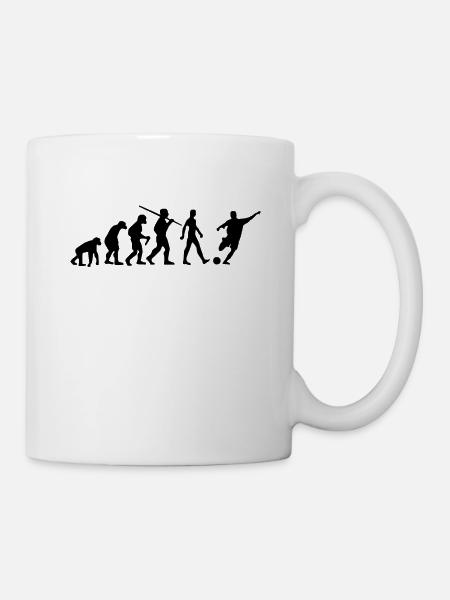 Soccer Evolution Goalkeeper - Mug - white