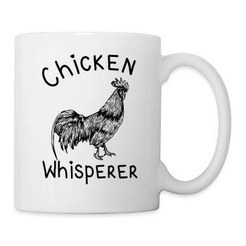 Chicken Whisperer Hahn Landwirte Geflügel Bauer - Tasse - Weiß - Rechts
