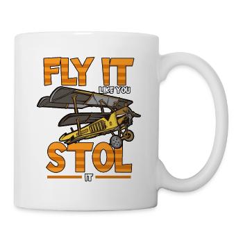 Pilot Airplane Aviation Flying Profession Funny - Mug - white - Right