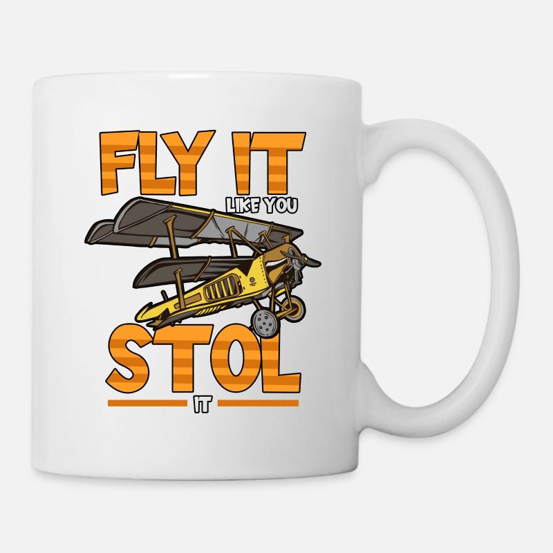 Pilote avion Aviation Aviation Vol Métier Drôle - Mug blanc - blanc
