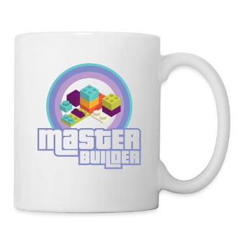 Master Builder Building Blocks Brick Builders - Tasse - Weiß - Rechts