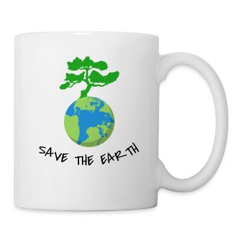 Save The Earth - Tasse - Weiß - Rechts