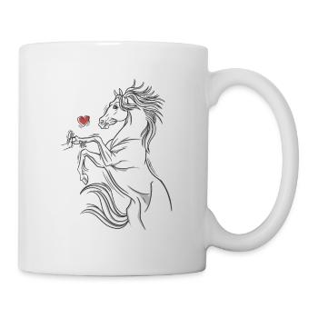 Horse Girl Horses Love Riding Horse Fool - Mug - white - Right