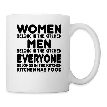 Feministin Feminismus Emanzipation Geschenk - Tasse - Weiß - Rechts