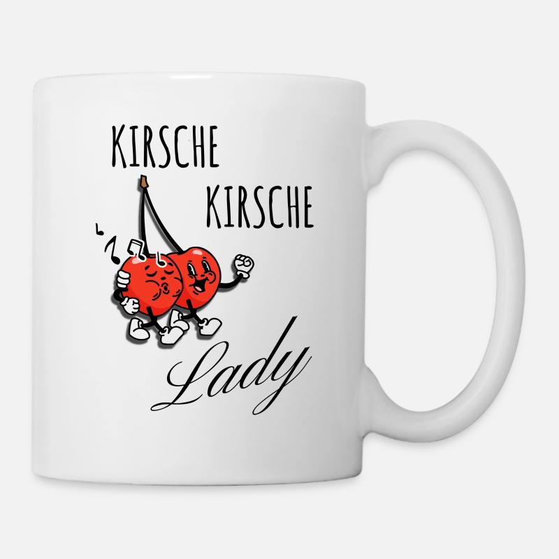Kirsche Kirsche Lady - Tasse - Weiß