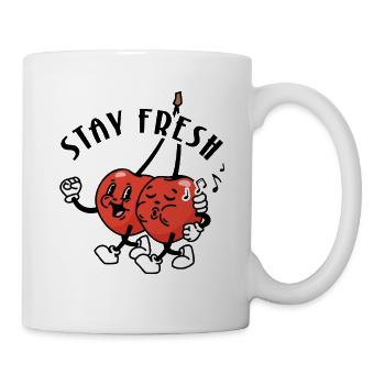 Cherry Cherries Stay Fresh - Mug - white - Right