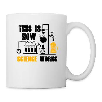 How Science Works Funny Beer Home - Mug - white - Right