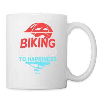 Biking Bicycle Bicycle Mountain Bike Sport - Mug - white - Right
