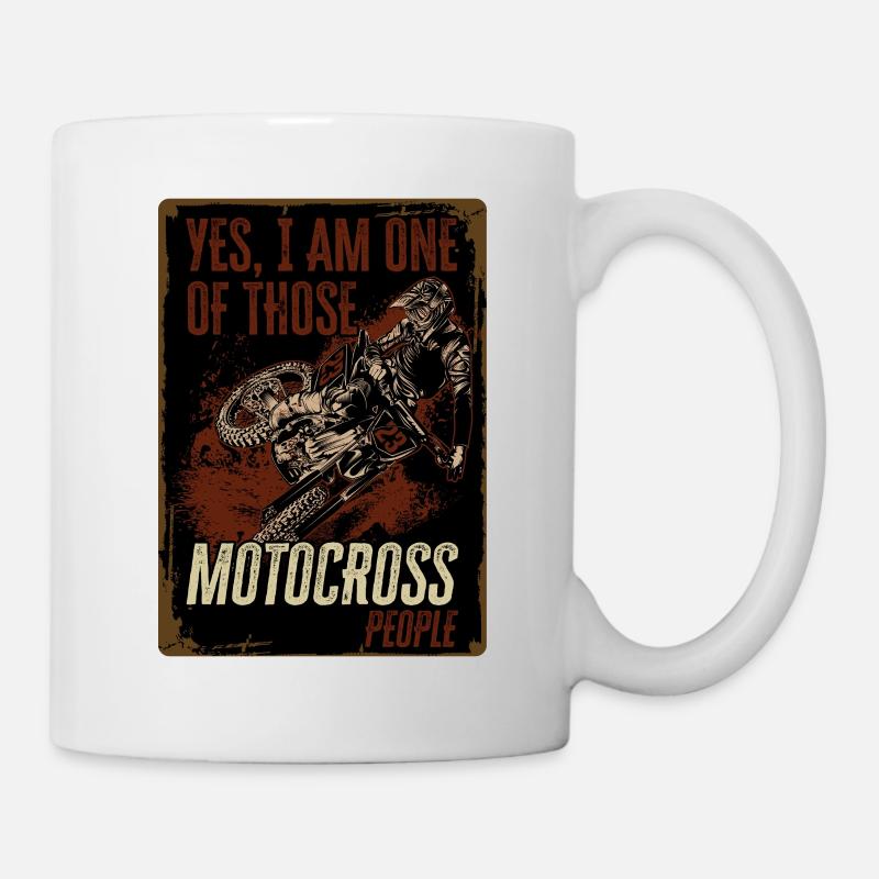 Cross moteur - Mug blanc - blanc