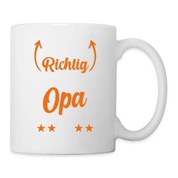 Opa Von Zwillingen Zwillingsopa - Tasse - Weiß - Rechts