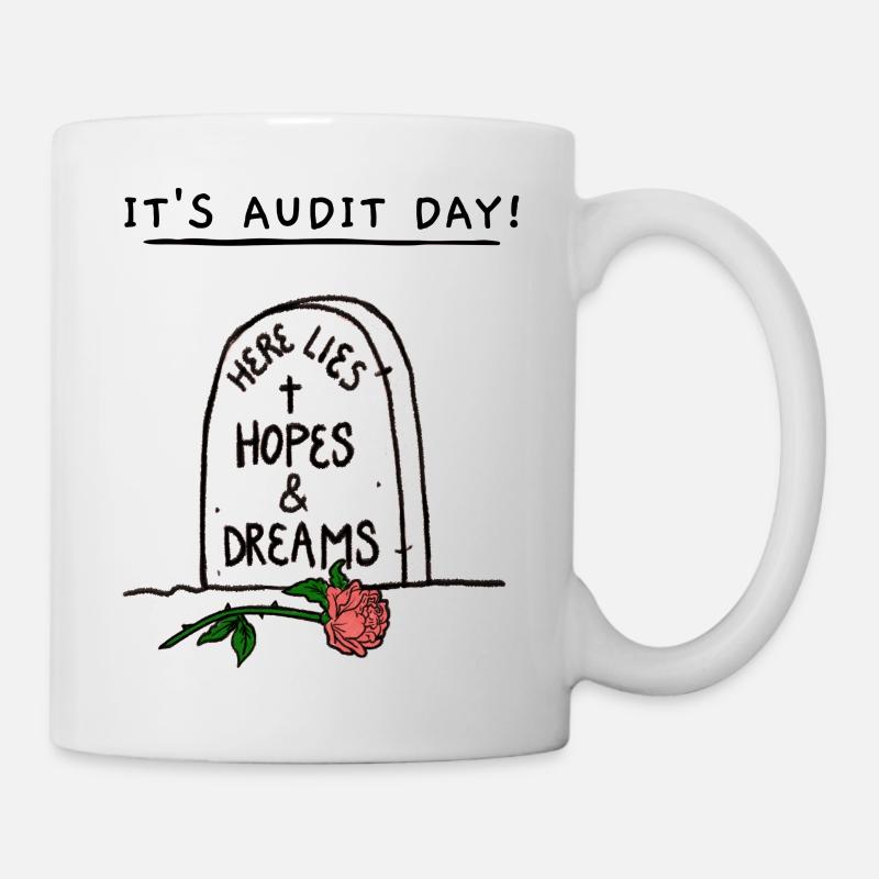 Audit day - Tasse - Weiß