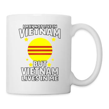 Vietnam Flag Love Home Heart Flag I Gift - Mug - white - Right