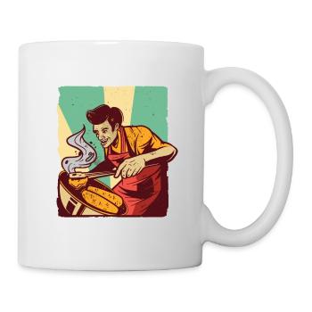 Barbecue homme Barbecue - Mug blanc - blanc - Droite
