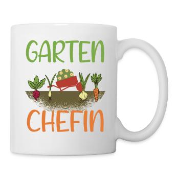 Garten Chefin - Tasse - Weiß - Rechts