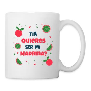 La marraine demander l’Espagne parrain marraine - Mug blanc - blanc - Droite