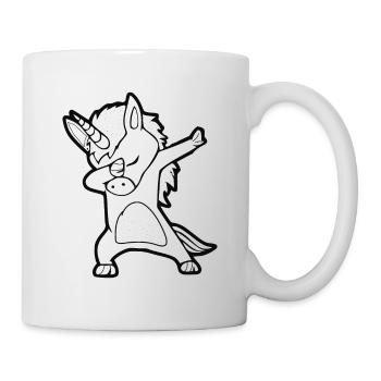 Cooles Einhorn - UNICORN - Tasse - Weiß - Rechts