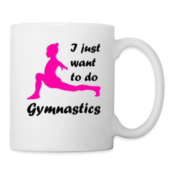 Turnerin Handstand gymnastik turnen - Tasse - Weiß - Rechts