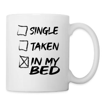 In meinem Bett - Tasse - Weiß - Rechts