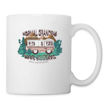 Coole Opas fahren Wohnmobil - Tasse - Weiß - Rechts