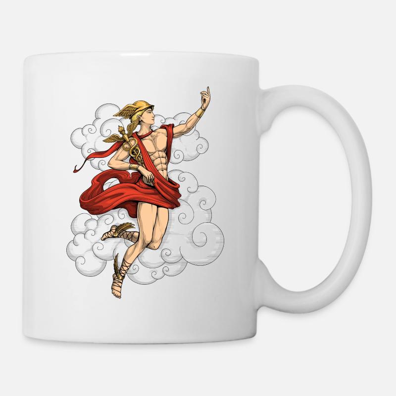 Griechischer Gott Hermes - Tasse - Weiß