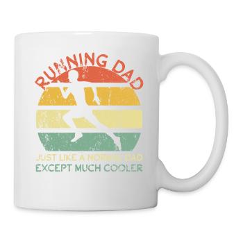 Running Dad Jogging Dad Marathon Runner Father's Day - Mug - white - Right
