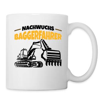 Bagger - Tasse - Weiß - Rechts