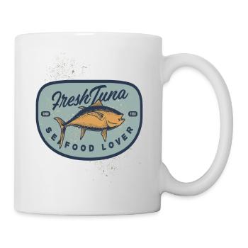 Frischer Thunfisch Tuna Seafood - Tasse - Weiß - Rechts