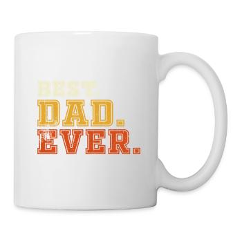 Best Dad Ever Weltbester Papa - Tasse - Weiß - Rechts