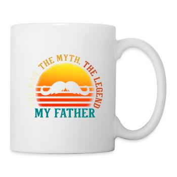 Der Mann Der Mythos Die Legende Vater - Tasse - Weiß - Rechts