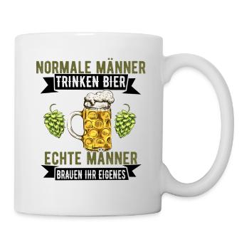 Bierbrauer Bierbrauen Bier Geschenk - Tasse - Weiß - Rechts