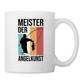 Angeln Angler Retro - Tasse - Weiß - Rechts