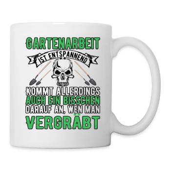 Gartenarbeit - Tasse - Weiß - Rechts