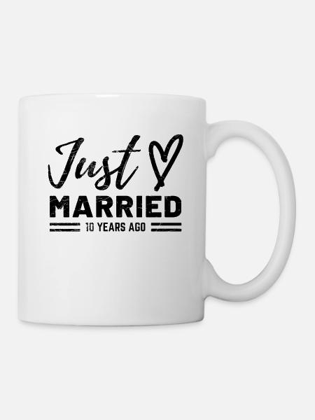 10. Hochzeitstag - Tasse - Weiß