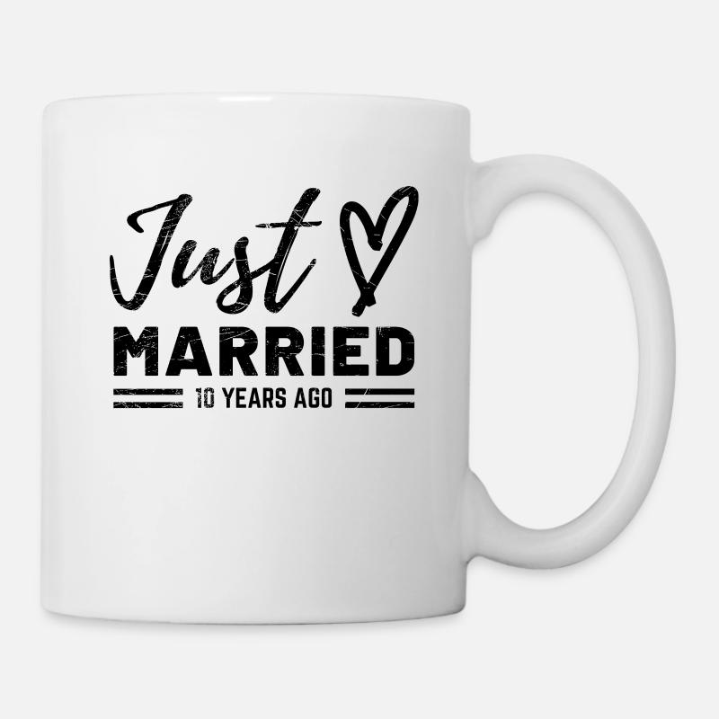 10. Hochzeitstag - Tasse - Weiß
