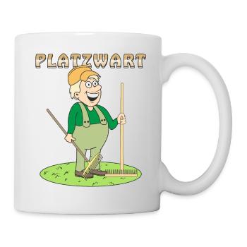 MENSCH COMIC PLATZWART - Tasse - Weiß - Rechts