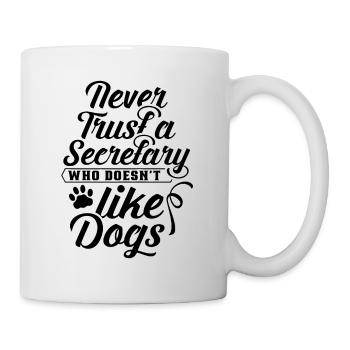 Secrétaire de l’Un Des Chiens Mag Secrétaire Secrétaires - Mug blanc - blanc - Droite