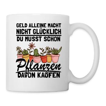 Gärtnerin Spruch Gärtner Lustig Pflanzen - Tasse - Weiß - Rechts