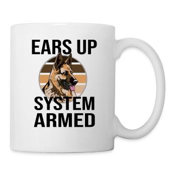 Chien de berger allemand chien propriétaire chien promeneur - Mug blanc - blanc - Droite