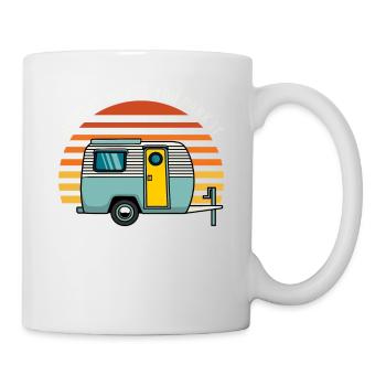 Camping Wohnwagen Urlaub Camper Wohnmobil Camping - Tasse - Weiß - Rechts