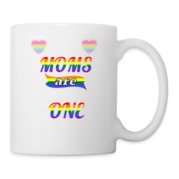 Deux mamans sont mieux qu’une fierté lesbienne LGBT Nous - Mug blanc - blanc - Droite