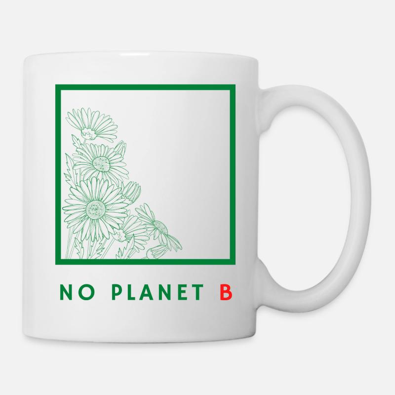 No Planet B - Protection de l’environnement - Mug blanc - blanc